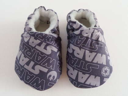 Star Wars Baby Booties - Grey - 6-12 