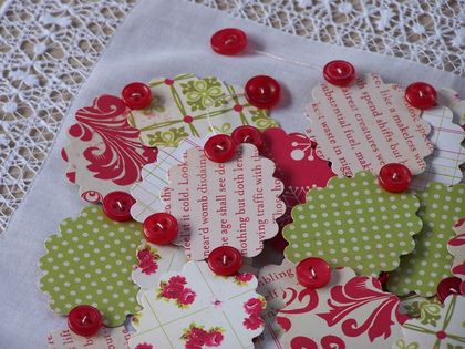 Vintage Style Christmas Candy Paper Garland