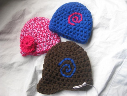 NEW Gorgeous Double Yarn Prem Baby Hats in 3 styles made with Soft 100% Acrylic Yarn - Custom Made to Order