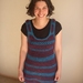 Snug Purple and Turquoise striped tunic overdress OAK