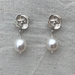 Poppy Stud Earrings with Pearls
