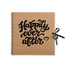Rustic Happily Ever After Kraft Book