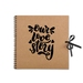 Rustic Our Love Story Kraft Book