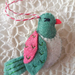 Native bird (decoration or felt toy)