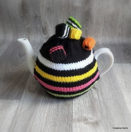 Licorice Allsorts Tea Cosy - Black Multi (Small)