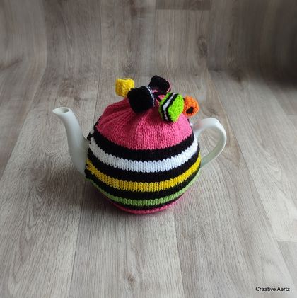 Licorice Allsorts Tea Cosy - Pink Multi (Small)