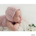 Handknitted Bonnet - Newborn (Your Colour Choice)