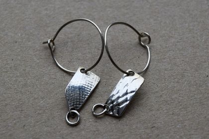 Handcrafted sterling silver earrings 