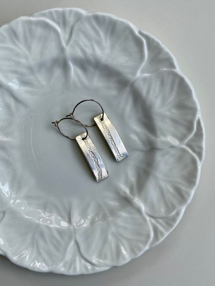Handcrafted sterling silver earrings