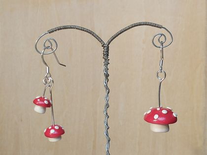 Mismatched Toadstool Earrings