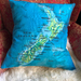 New Zealand Aotearoa map Cushion Cover