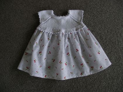  Baby Dress White Print