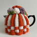 Retro Style Tea Cosy - Hand Knitted - Hand Crocheted