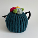 Retro Style Tea Cosy - Hand Knitted - Hand Crocheted