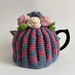 Retro Style Tea Cosy - Hand Knitted - Hand Crocheted