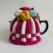 Retro Style Tea Cosy - Hand Knitted - Hand Crocheted