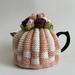 Retro Style Tea Cosy - Hand Knitted - Hand Crocheted