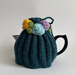 Retro Style Tea Cosy - Hand Knitted - Hand Crocheted