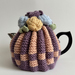 Retro Style Tea Cosy - Hand Knitted - Hand Crocheted