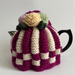 Retro Style Tea Cosy - Hand Knitted - Hand Crocheted