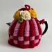 Retro Style Tea Cosy - Hand Knitted - Hand Crocheted