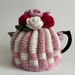 Retro Style Tea Cosy - Hand Knitted - Hand Crocheted