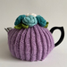 Retro Style Tea Cosy - Hand Knitted - Hand Crocheted