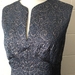 Sparkle - Vintage Inspired - 1960s - Pencil Dress - Cotton Lyrex - Wedding - Bridesmaid - New Zealand