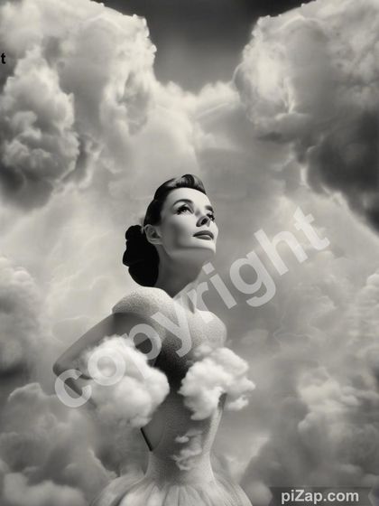 Audrey Hepburn fine art print A4