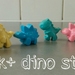 Pink+ Dino Crayons (6 per packet)