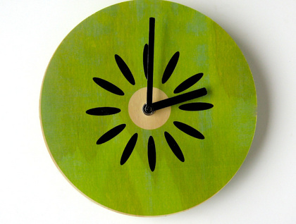 Objectify Kiwifruit Wall Clock