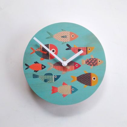 Objectify Fishes Wall Clock