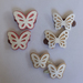 SALE - Butterfly Leather Clips