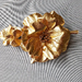 Gold Leather Hairclip