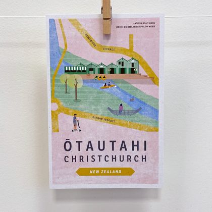 Ōtautahi Postcard – Antigua Boat Sheds
