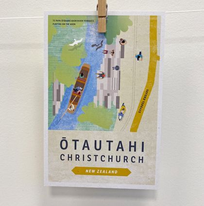 Ōtautahi Postcard – Punting On The Avon