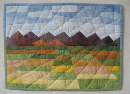 Landscape wall quilt