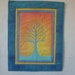 Wall quilt "Blue Tree"