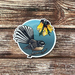 WATERPROOF VINYL STICKER ~ Fantail & Kowhai