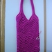 Beautiful crocheted cotton tote bag 