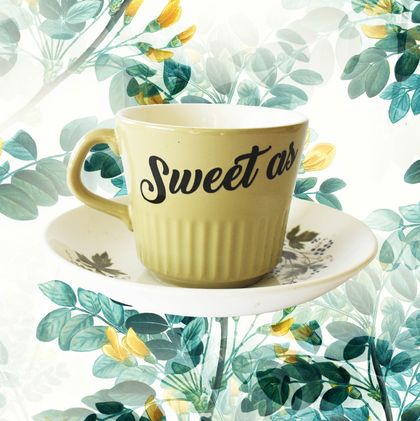 Sweet As, Tea Cup And Saucer