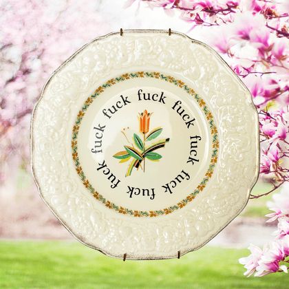 Fuck - Wit-Tea Plate - Decorative Plate