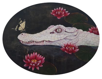 Giclée Fine Art Print - Crocodile (Submerged) 