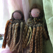 Two WildBloom dolls - Original OOAK handcrafted dolls - made in NZ - Natural wool  - Waldorf inspired 