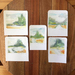 5 Original nature paintings on watercolor paper. Signed NZ artist Marie Pickering