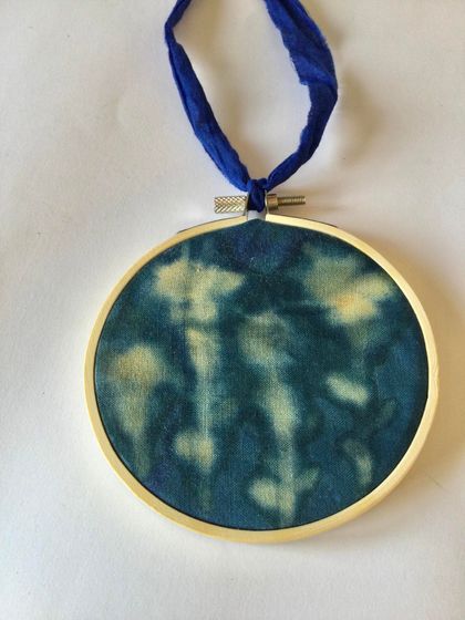 Cyanotype on linen - original design 