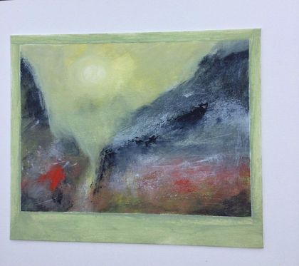 An original abstract painting - On canvas panel board  - Perfect original art