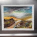 Abstract landscape original painting on paper - New Zealand artist - Marie Pickering