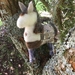 My horse, wool, wood, textiles, needle felted hand made, original 