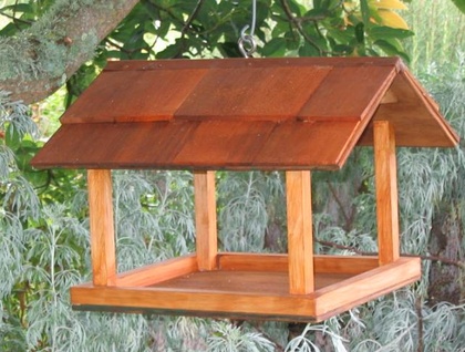 Hanging Bird Feeder Felt, Wooden Bird Houses Nz